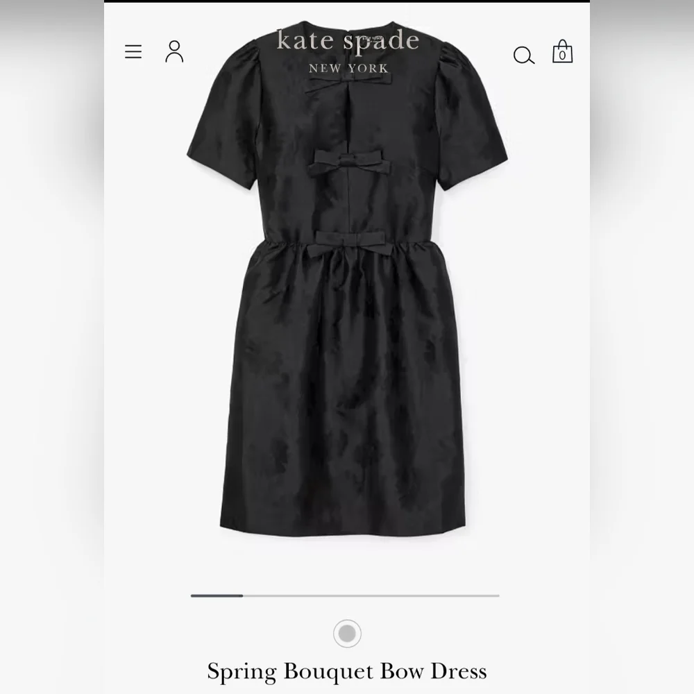 Kate Spade Spring Bouquet Bow Dress - Picture 3 of 11